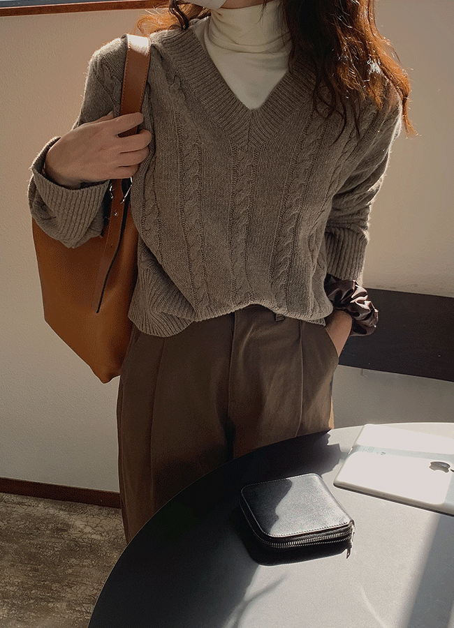 [RE-OPEN] 웰던 케이블 (knit)(beige)르헤르