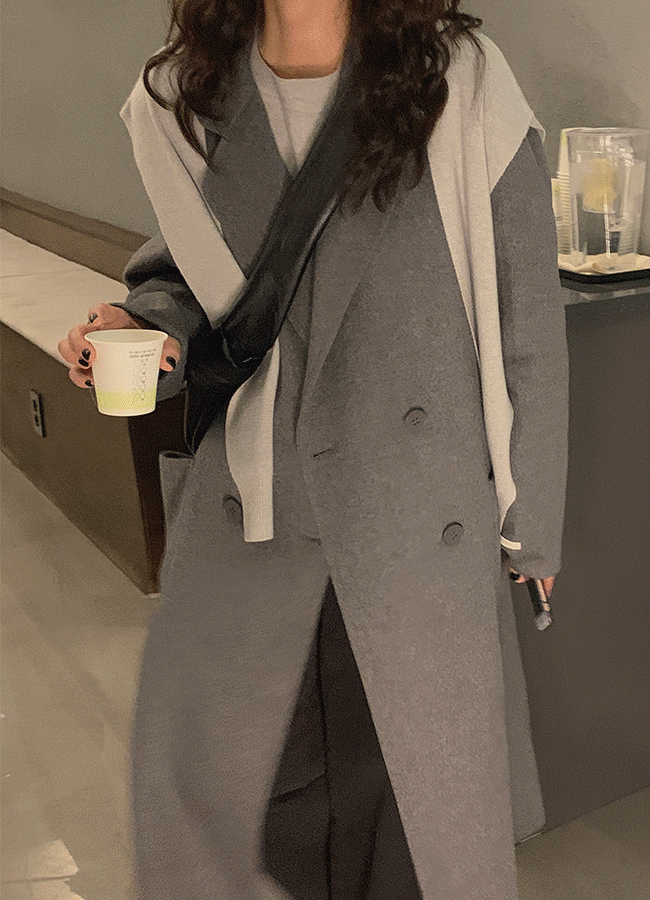 [Re-open] 르윈 벨티드 핸드메이드 (coat)(gray)르헤르