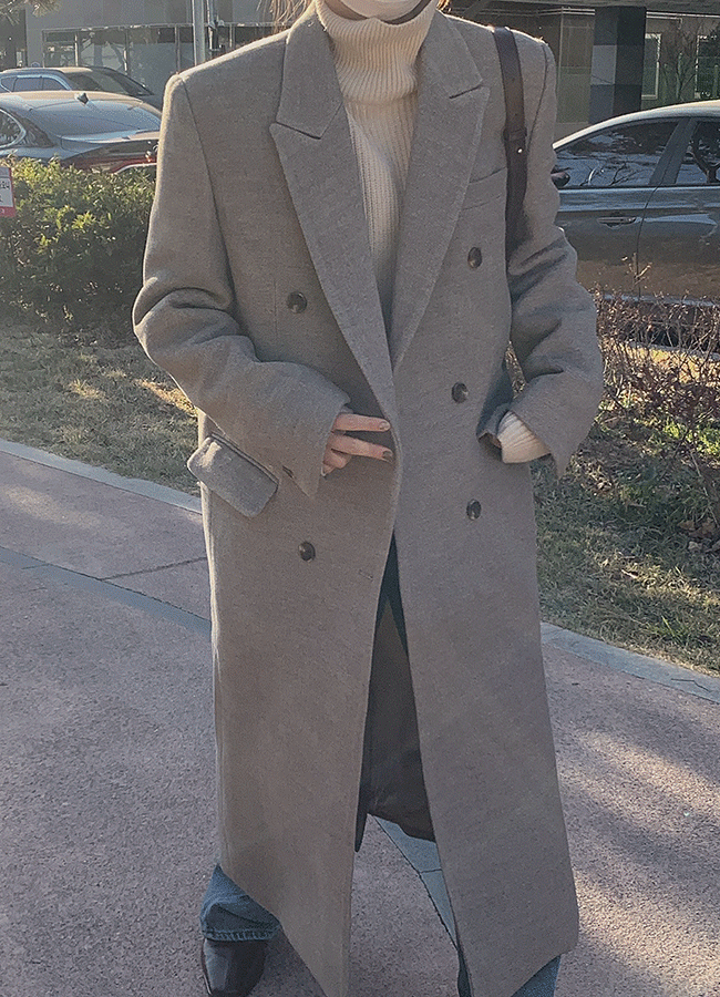 레긴 더블 롱코트 (coat)(khaki biege)르헤르