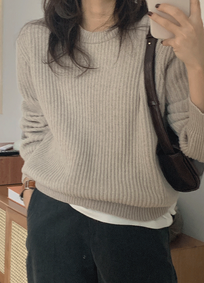 딥톤 울니트 (knit)(beige)르헤르