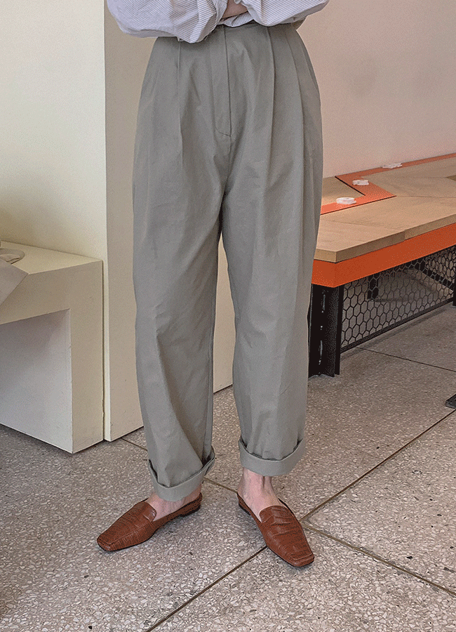 피란체 투핀턱 (pants)(khaki)르헤르