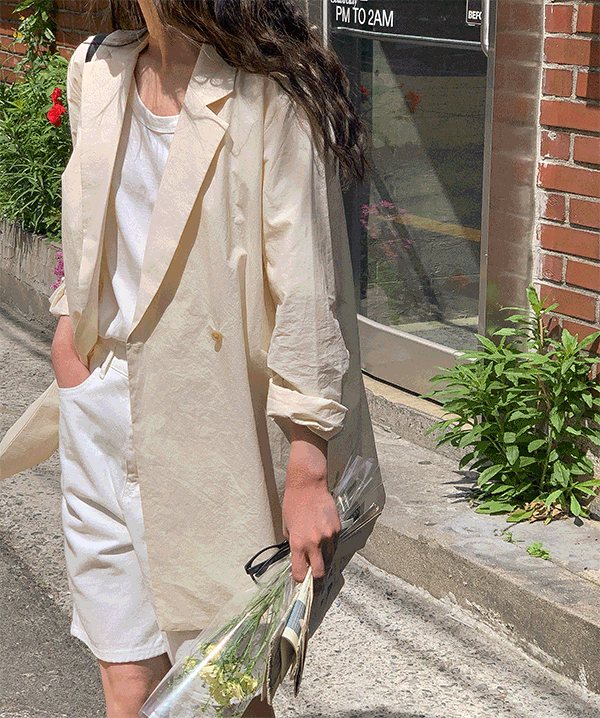 샤도 루즈핏 셔츠자켓 (beige)르헤르
